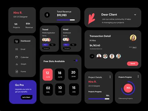 UI Elements/Components-UX/UI Design by Hira Riaz🔥 on Dribbble