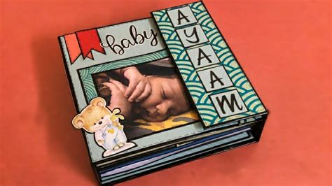 Handmade Scrapbook For Baby boy | DIY Scrapbook Ideas | Scrapbook Idea ...