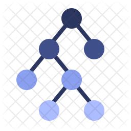 Binary tree diagram Icon - Download in Flat Style