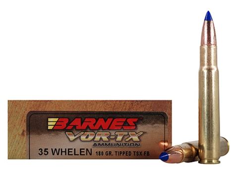 Barnes VOR-TX 35 Whelen Ammo 180 Grain Barnes Tipped Triple-Shock X