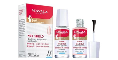 Mavala Switzerland - MAVALA NAIL SHIELD: 2 Count, Phase 1 & 2, Clear Nail Polish Top Coat, Nail ...