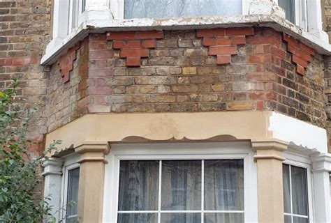 Lintel installation example, bay window | London Stonemasonry
