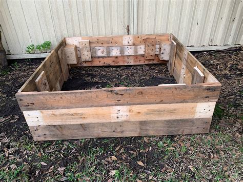 Pallets 3X Pallet Frame Raised Bed Garden Bed Stacking Frame Euro ...