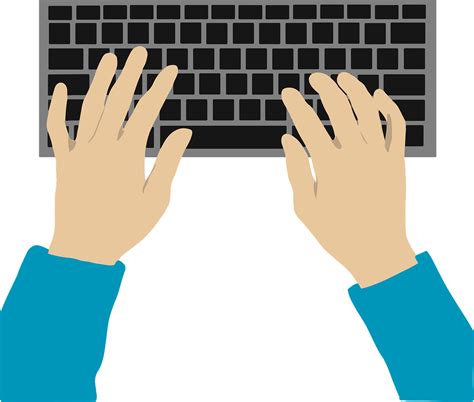 Download Keyboard, Hands, Typing. Royalty-Free Stock Illustration Image - Pixabay