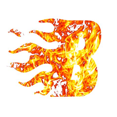 LETTER B FIRE EFFECT 24104118 PNG