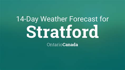 Stratford, Ontario, Canada 14 day weather forecast