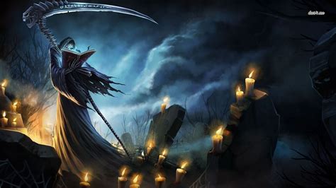 Grim Reaper in the cemetery HD wallpaper | Grim reaper, Boat wallpaper, Fantasy inspiration