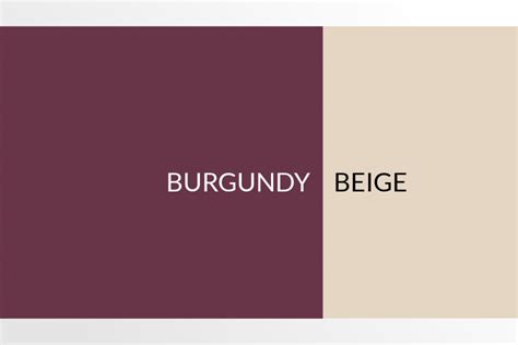 Colors That Pair With Burgundy