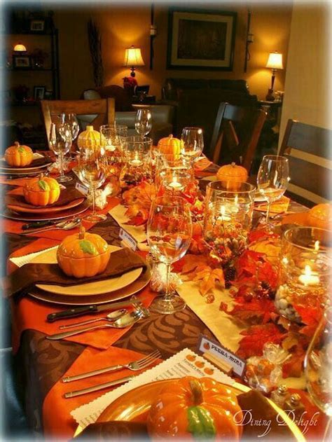 33 Beautiful Thanksgiving Dinner Table Decor Ideas | Thanksgiving dinner table decorations ...