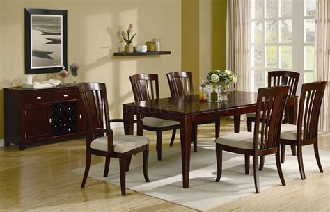 dining chairs cherry finish | Wood dining room table, Dining room sets, Dining room furniture sets