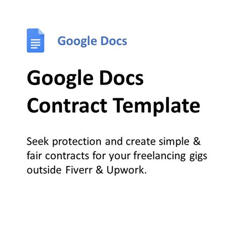 Google Docs Contract Template – Be on the Right Side of Change