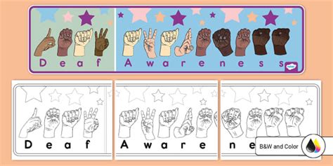 Printable Deaf Awareness Banner for ASL Day | Twinkl USA