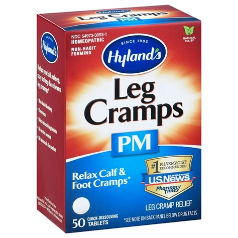 Hyland's Leg Cramps PM Nighttime Cramp Relief Tablets - Shop Vitamins & Supplements at H-E-B