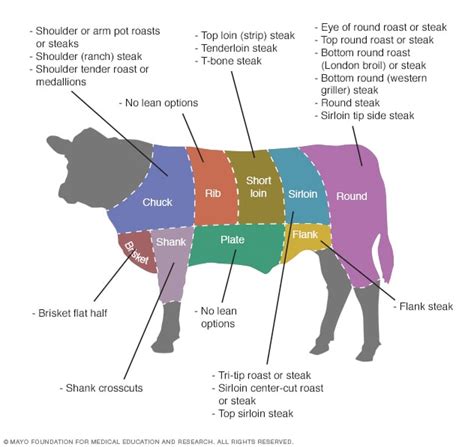 Cuts of beef: A guide to the leanest selections - Mayo Clinic
