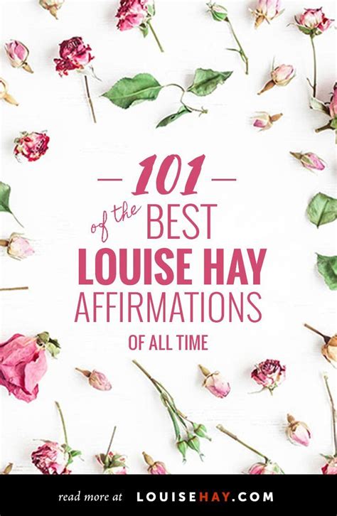 101 Best Louise Hay Affirmations of All Time | Louise hay affirmations, Louise hay, Affirmations