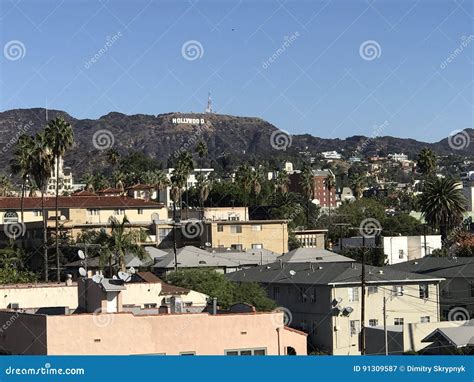 Hollywood sign editorial photography. Image of hollywood - 91309587