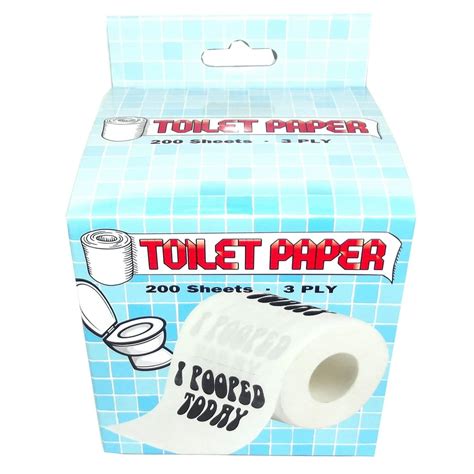 Island Dogs I Pooped Today Novelty Toilet Paper - Walmart.com - Walmart.com