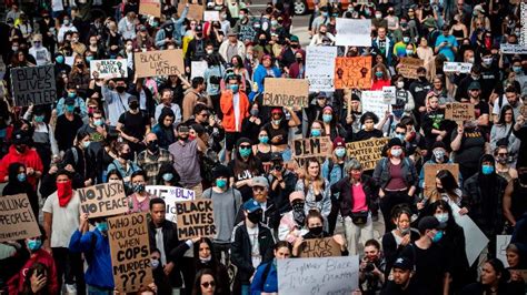 Thousands around the world protest against George Floyd's death in global display of solidarity ...