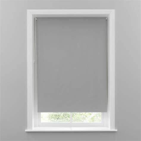 Grey Herringbone Blackout Roller Blind | Dunelm