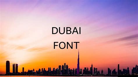 Dubai Font Free Download