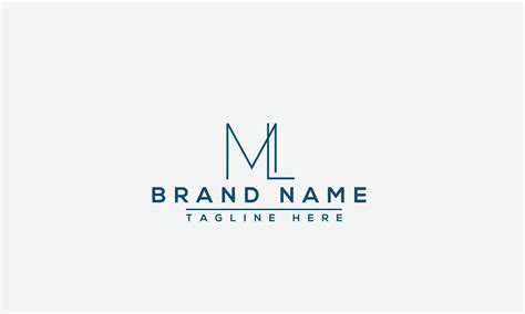 ML Logo Design Template Vector Graphic Branding Element. 10946806 ...