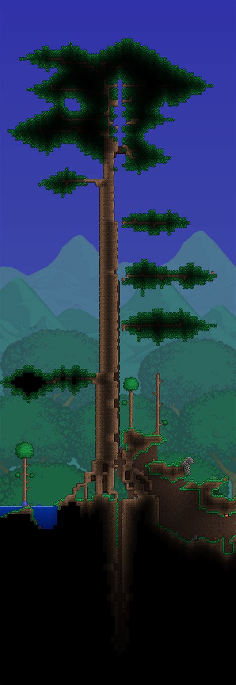 This enchanted sword shrine generated from the top of a living tree! : r/Terraria