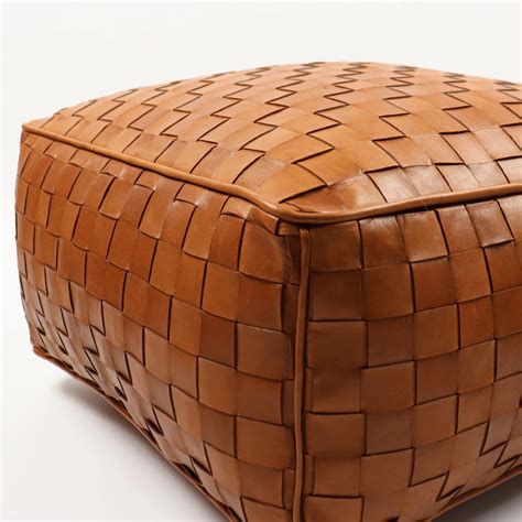 Pin on LEATHER POUF | SOCCO