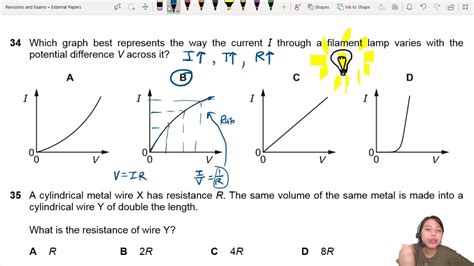 MJ20 P11 Q34 I-V Curve of Filament Lamp | May/June 2020 | CIE A Level ...