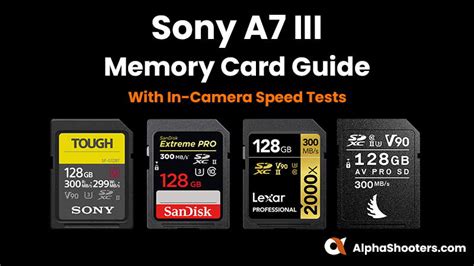 Tested in Camera: The Best Sony A7III Memory Cards - Alpha Shooters