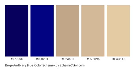 Beige And Navy Blue Color Scheme » Beige » SchemeColor.com