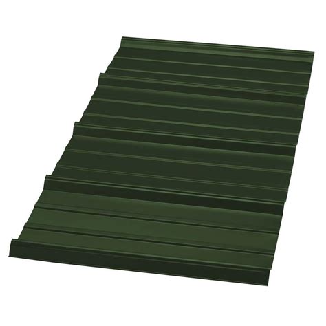 Metal Sales 10 ft. Pro Panel II Metal Roof Panel in Forest Green-HD2315126 - The Home Depot