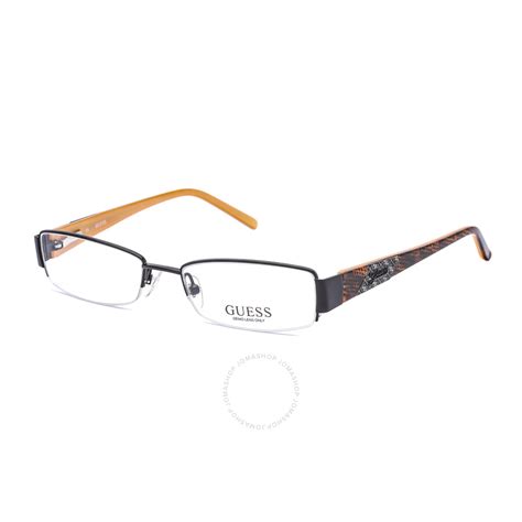 Guess Ladies Black Square Eyeglass Frames GU1684BLKOR51 715583262089 - Jomashop