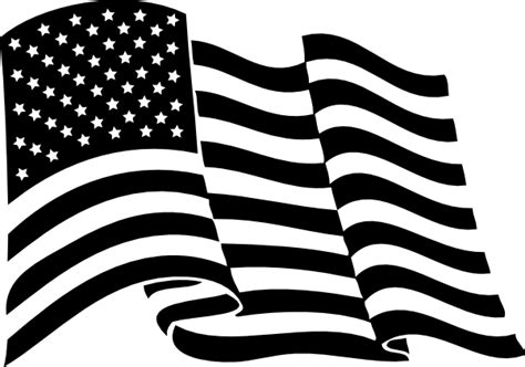 Waving American Flag Drawing - Cliparts.co