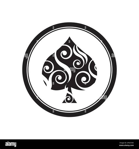 ace of spades logo vector illustration design template Stock Vector Image & Art - Alamy