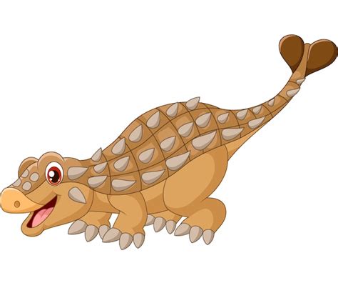 Premium Vector | Cartoon happy ankylosaurus