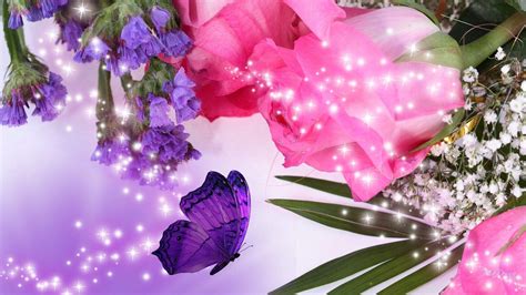 🔥 Free Download Pink And Purple Flower Background by @sshaw27 ...