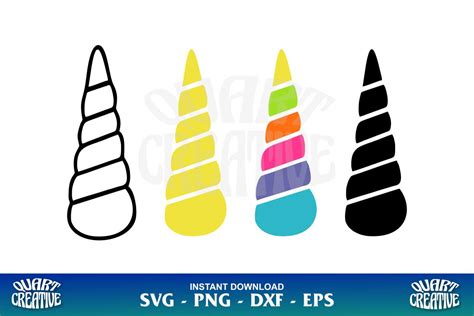 Unicorn Horn SVG Cricut - Gravectory