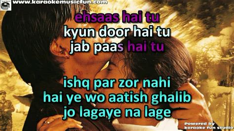 Tu Hi Tu Tu Hi Tu Satrangi Re Semi Vocal Female Video Karaoke With Lyrics - YouTube