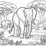 Elephant Coloring Pages 11  Coloring Gem sketch template