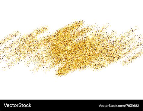 Gold glitter sparkles bright confetti background Vector Image