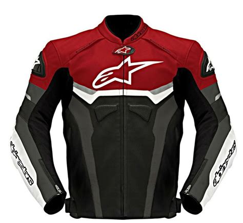 MOTORBIKE MOTORCYCLE ALPINESTAR REPLICA JACKET REPLICA 100% COW HIDE LEATHER #Alpinestars ...