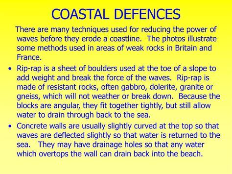 PPT - COASTAL DEFENCES PowerPoint Presentation, free download - ID:1017266