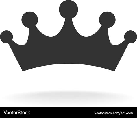 Crown of earl Black isolated silhouette on Vector Image