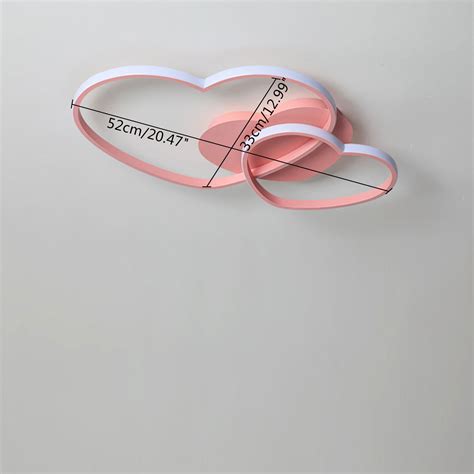 Modern LED Ceiling Light Romantic Heart Shape Chandelier Girls Room Lamp | eBay