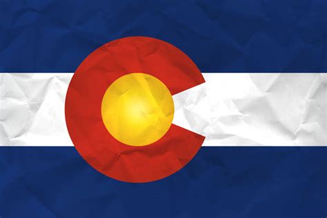 Flag of Colorado with Paper Texture - Download it for free