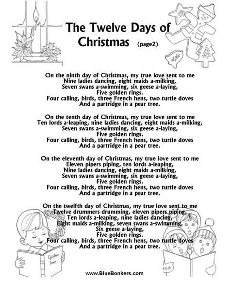 BlueBonkers: The Twelve Days of Christmas - (page2), Christmas Carol ...