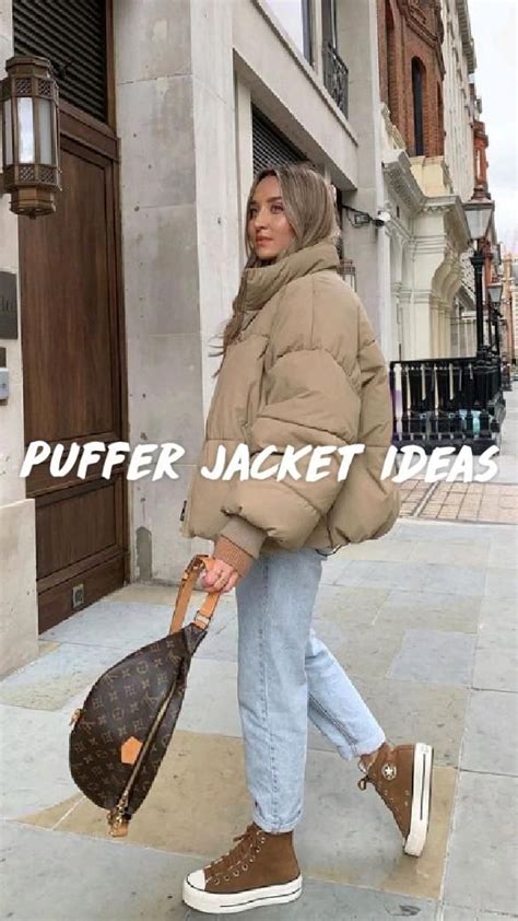 Puffer jacket ideas | Autumn outfit, Winter fashion outfits, Mom jeans ...