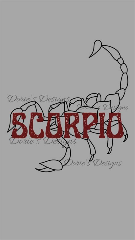 Scorpio PNG PDF Zodiac Sign October Zodiac Sign November - Etsy