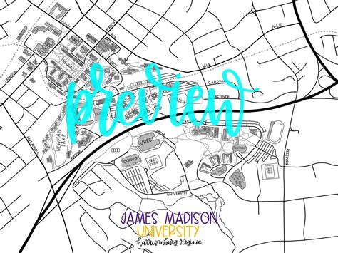 JMU Campus Map - Etsy