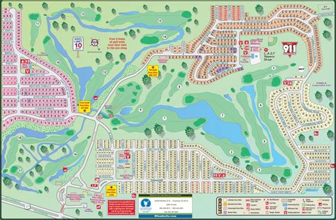 Resort Map - Clerbrook Golf and RV Resort